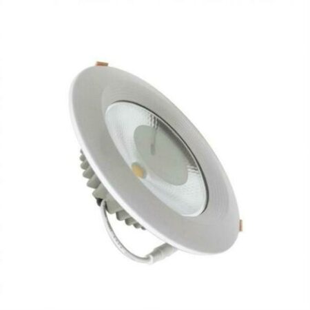 Faretto led incasso 10w rotondo diametro 140mm cob potente kit 2 pezzi 6400k