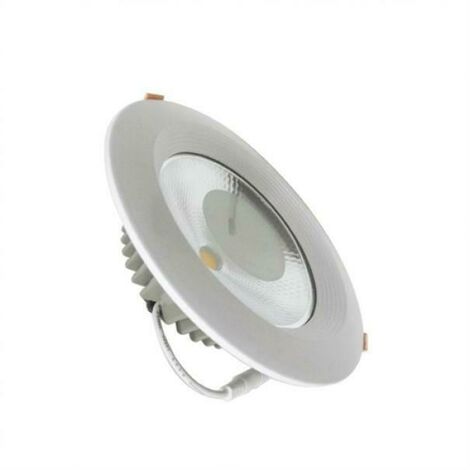 Faretto led incasso 10w rotondo diametro 140mm cob potente kit 2 pezzi 6400k