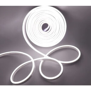 Striscia LED Neon 5m Tubo Flessibile Luminoso 120LED Strip Bobina Bianco Freddo