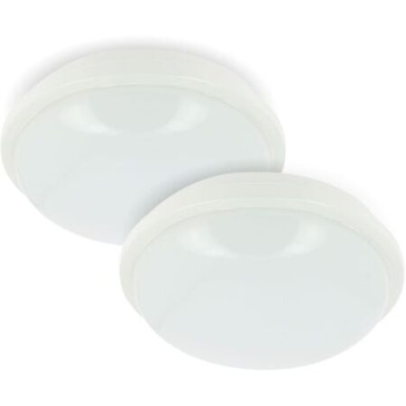 Set 2 Oblò o Plafoniera da Esterno LED IP65 Rotonda 19W Température de Couleur: CCT