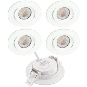5 Faretti da Incasso LED ASTURIA Orientabili 7W Eq. 75 W  Température de Couleur: Bianco neutro 4000K