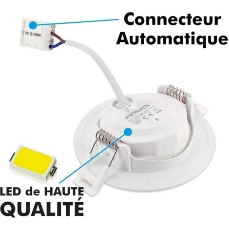 5 Faretti da Incasso LED ASTURIA Orientabili 7W Eq. 75 W  Température de Couleur: Bianco neutro 4000K