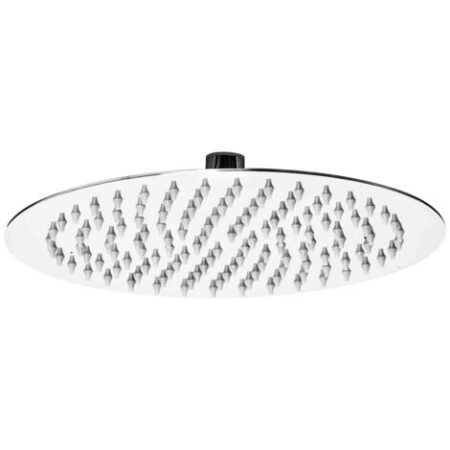 Soffione doccia tondo a pioggia diam 25 cm acciaio cromo anticalcare ultrasottile