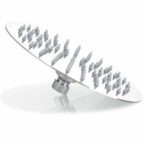 Soffione doccia tondo a pioggia diam 25 cm acciaio cromo anticalcare ultrasottile