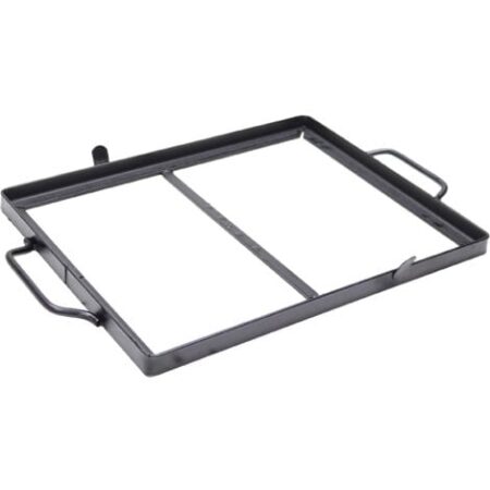 Telaio in ferro con manici per bistecchiera in ghisa piastra in pietra lavica e ollare scegli la misura : 40x30 cm