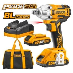 AVVITATORE A IMPULSI 300Nm CON 2 BATTERIE + BORSA 1/2″ – INGCO CIWLI2001