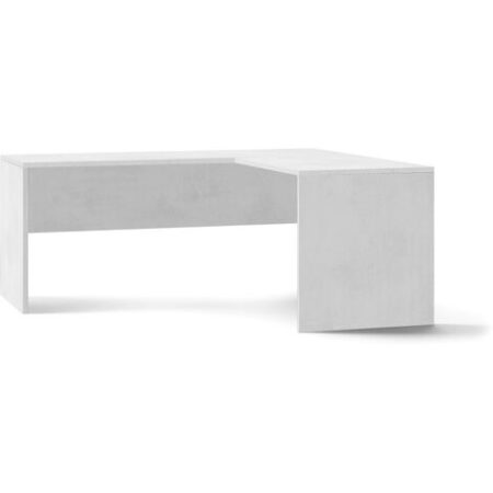 Scrivania angolare ad angolo destro h76 l180 p169 cm colore bianco ossido 6301k sarmog - Sarmog