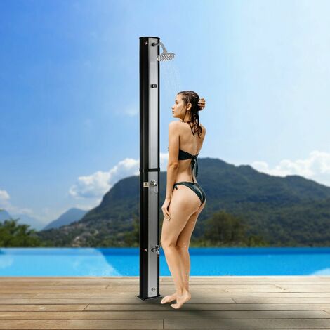 AREBOS Doccia Solare Doccia Giardino Doccia Piscina Esterna con Termometro 35 L