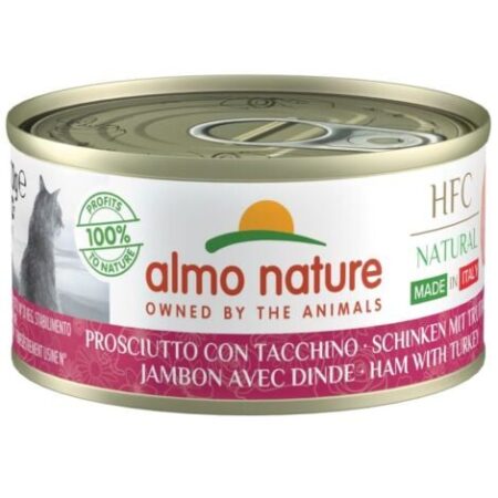 Almo Nature Gatto HFC Natural 70gr Prosciutto con Tacchino