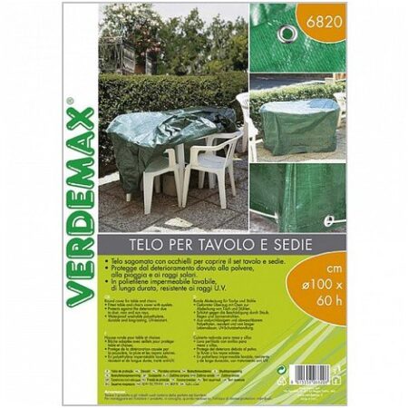 Copertura Impermeabile Per Tavolo e Sedie cm 100x60 Verdemax