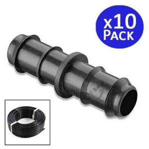 Set di 10 Collegamento per Irrigazione a Goccia 16 mm  Manicotto connettore per tubo da 16 mm  Giunto per Irrigazione