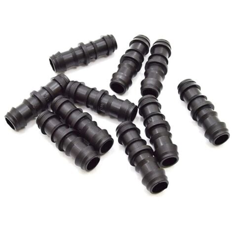 Set di 10 Collegamento per Irrigazione a Goccia 16 mm  Manicotto connettore per tubo da 16 mm  Giunto per Irrigazione