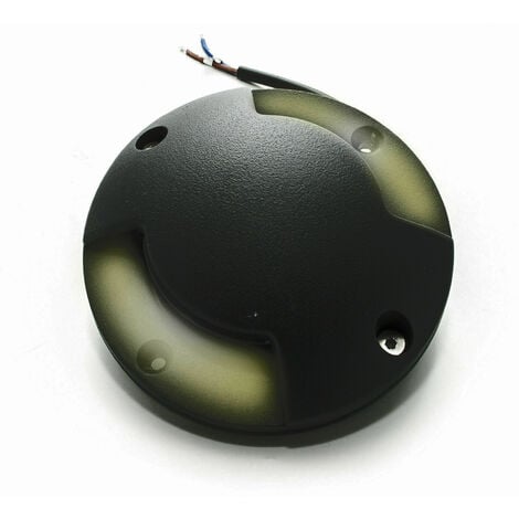 Faretto segnapassi LED 6W calpestabile radente doppia finestra luce bianca naturale 4000K 12V IP65