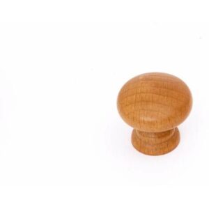 Pomolo liscio noce diametro 40 mm