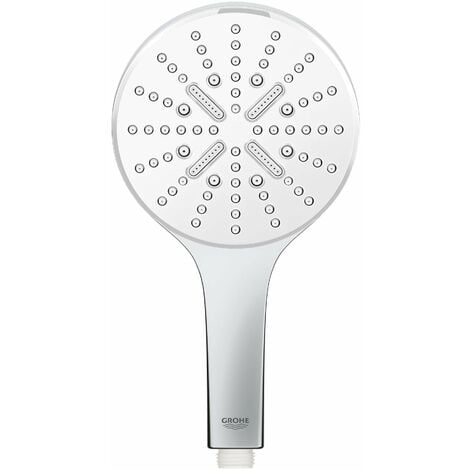 Grohe Rainshower SmartActive - Doccetta 130 9,5 l/min, 3 getti, bianco luna 26574LS0