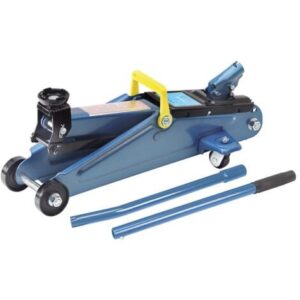 Cric sollevatore martinetto idraulico a carrello in acciaio 2 ton Fervi 0060