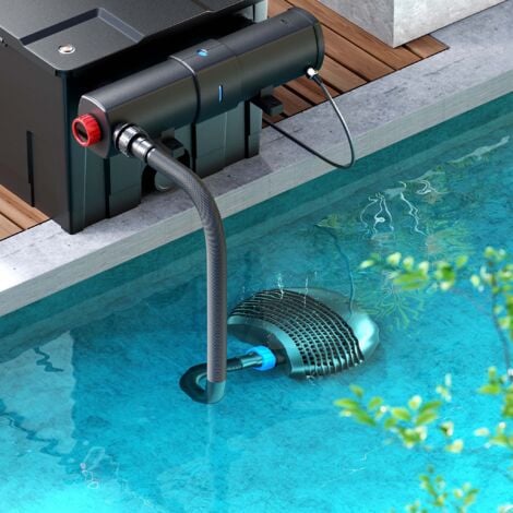 SunSun Pompa da laghetto CTF-6000 SuperECO 6000l/h 40W per circolazione e filtrazione acqua