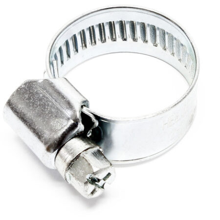 Fascetta stringitubo con vite senza fine W1 acciaio zincato lucido 12mm 35-50mm