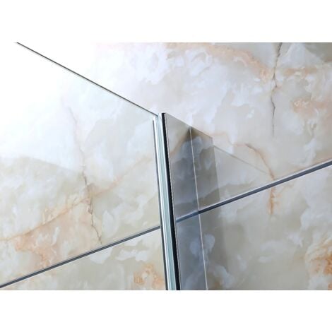 Parete Doccia Walk-In Vetro 8 MM Trasparente Temperato Anticalcare 80 x h195 cm