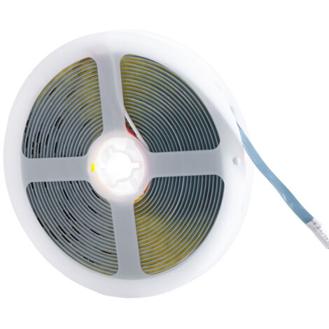 Striscia da 320 LED/M 50W 5000Lm CRI90 4200ºK COB 12VDC IP20 8mm Larghezza x5M 40.000H [CA-COB-320-12DC-W]-Bianco naturale