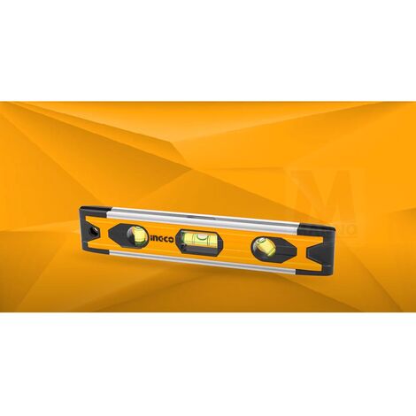 Mini livella magnetico 22,5 cm alluminio - Ingco HMSL01030
