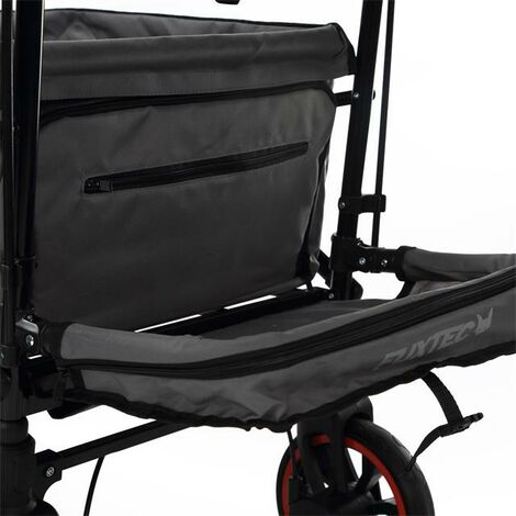 Fuxtec carrello pieghevole premium per il trasporto dei bambini con tettuccio CT850 GRIGIO