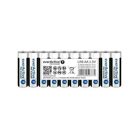BATTERIA EVERACTIVE Pro LR6 (AA) 1.5V Alcalina / 10pack