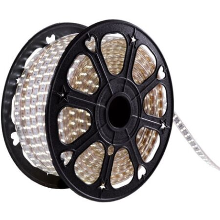 Striscia da 120 LED/M 500W 2700ºK SMD5050 220VAC IP65 x50M 40.000H  [HO-220-120-50M-WW]