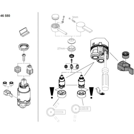 Grohe Cartuccia di ricambio miscelatore  46580000