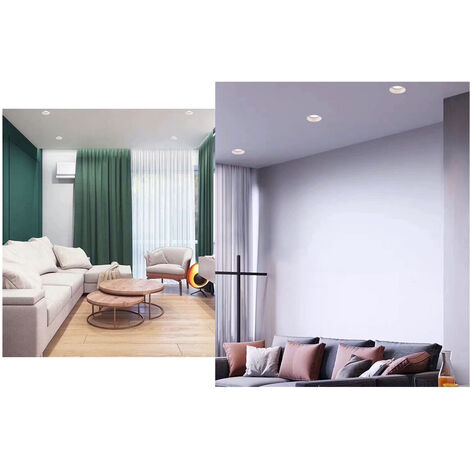 Faretto a Incasso Soffitto LED 9W Rotondo Bianco Luce Fredda Alette Scomparsa