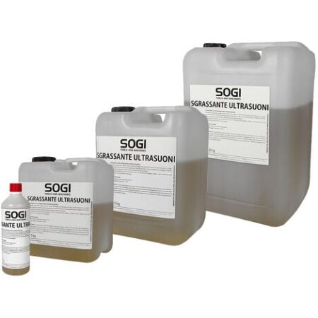 Liquido sgrassante SOGI per vasca ultrasuoni formato 1 L, 5 kg, 10 kg o 25 kg, Formato1 L