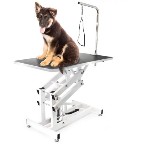 Tavolo da toelettatura idraulico richiudibile per cane e gatto