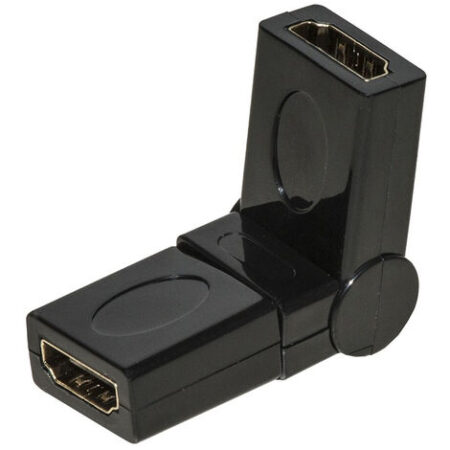 Adattatore connettore hdmi femmina femmina snodabile 180 tv lcd dvd