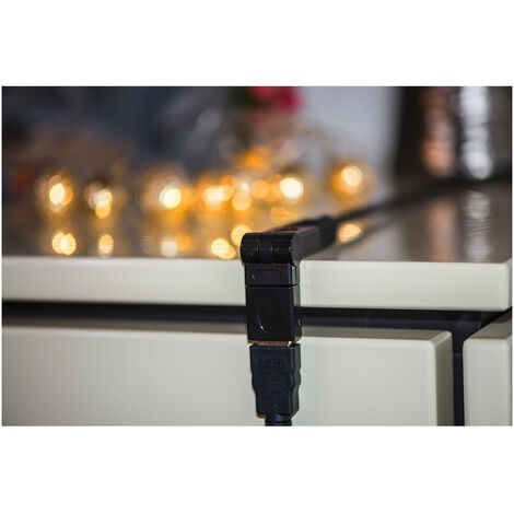 Adattatore connettore hdmi femmina femmina snodabile 180 tv lcd dvd