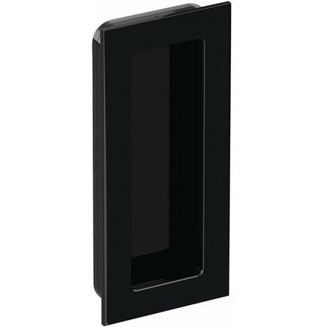 Maniglia per porta scorrevole 544.54.120 PA 90 nero profondo lucido rettangolare.f.HLT