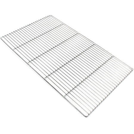 Wiltec Griglia rettangolare in acciaio inox 67 x 40 cm per barbecue a carbone e a gas