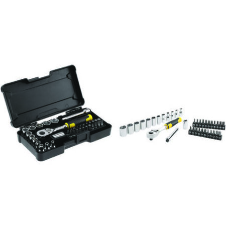 SET CRICCHETTO E CHIAVI A BUSSOLA STANLEY 37 PEZZI ATT.1/4 STMT82672-0