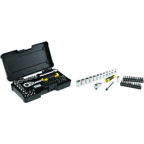 SET CRICCHETTO E CHIAVI A BUSSOLA STANLEY 37 PEZZI ATT.1/4 STMT82672-0