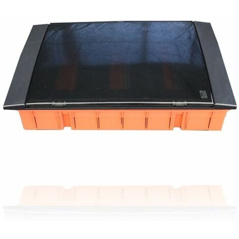 GEWISS GW40239TN - Centralino da arredo da Incasso con Portello - nero toner - 36+3m