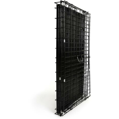 TRESKO Gabbie Pieghevole 62 x 45 x 52 cm per Cani e Gatti  Trasportino con 2 Porte in Metallo  Box per Animali  Cuccia Pieghevole con Vassoio Rimovibil