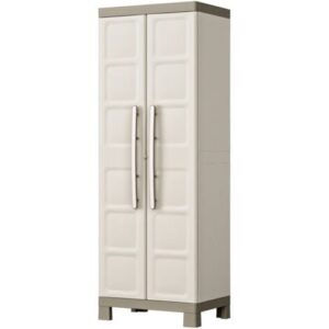 armadio keter “excellence” 2 ante in resina beige, 65x45x182 cm