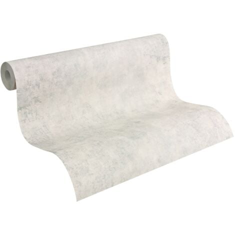 Carta da parati effetto stucco intonaco Profhome 954064 Carta da parati TNT liscia con aspetto stucco opaca grigio 5,33 m2