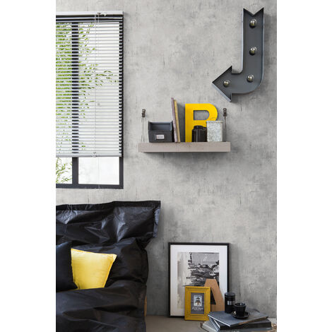 Carta da parati effetto stucco intonaco Profhome 954064 Carta da parati TNT liscia con aspetto stucco opaca grigio 5,33 m2