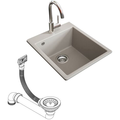Lavello Venice, Beige, 42.5 x 50 cm, Bergström