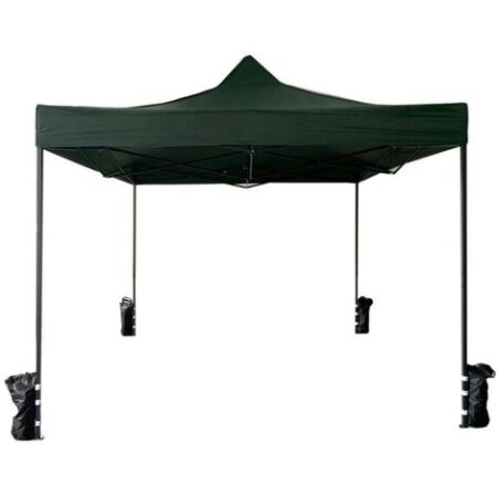 Rebecca Mobili Gazebo Telo Richiudibile Verde 4 Pesi Metallo Poliestere 3x3
