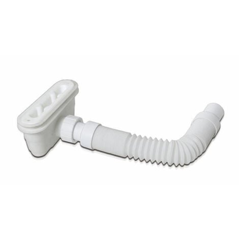 Sifone Pilettone per Scarico doccia da 162 mm Forma Lunga Ellittica con Tubo Di Scarico Regolabile 300-1000 mm