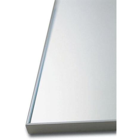 Specchio bagno su misura con cornice esterna in alluminio  fino a 160 cm  fino a 80 cm