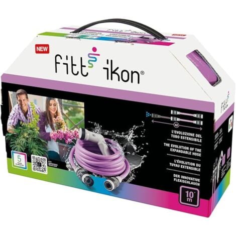 KIT IKON TUBO ESTENSIBILE 1/2 ROTOLO 10 MT. COLOR LAVANDA