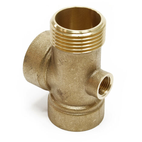 Raccordo in ottone a 4 vie DN25 1″/DN13 1/4″ Attacco autoclave,pompa,manometro,serbatoio a membrana