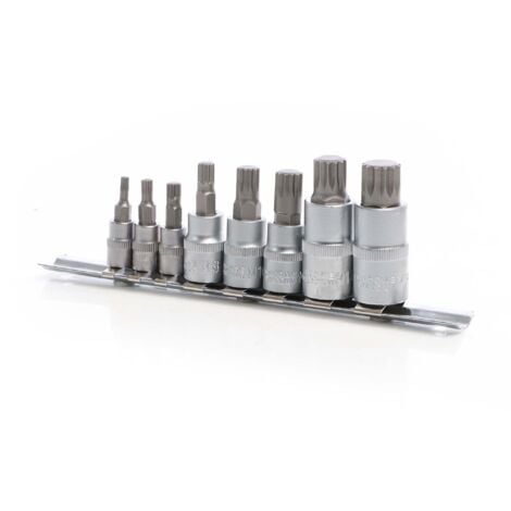 Wiltec Set di chiavi a bussola XZN Filettatura interna multidente 8 pezzi M4 – M16